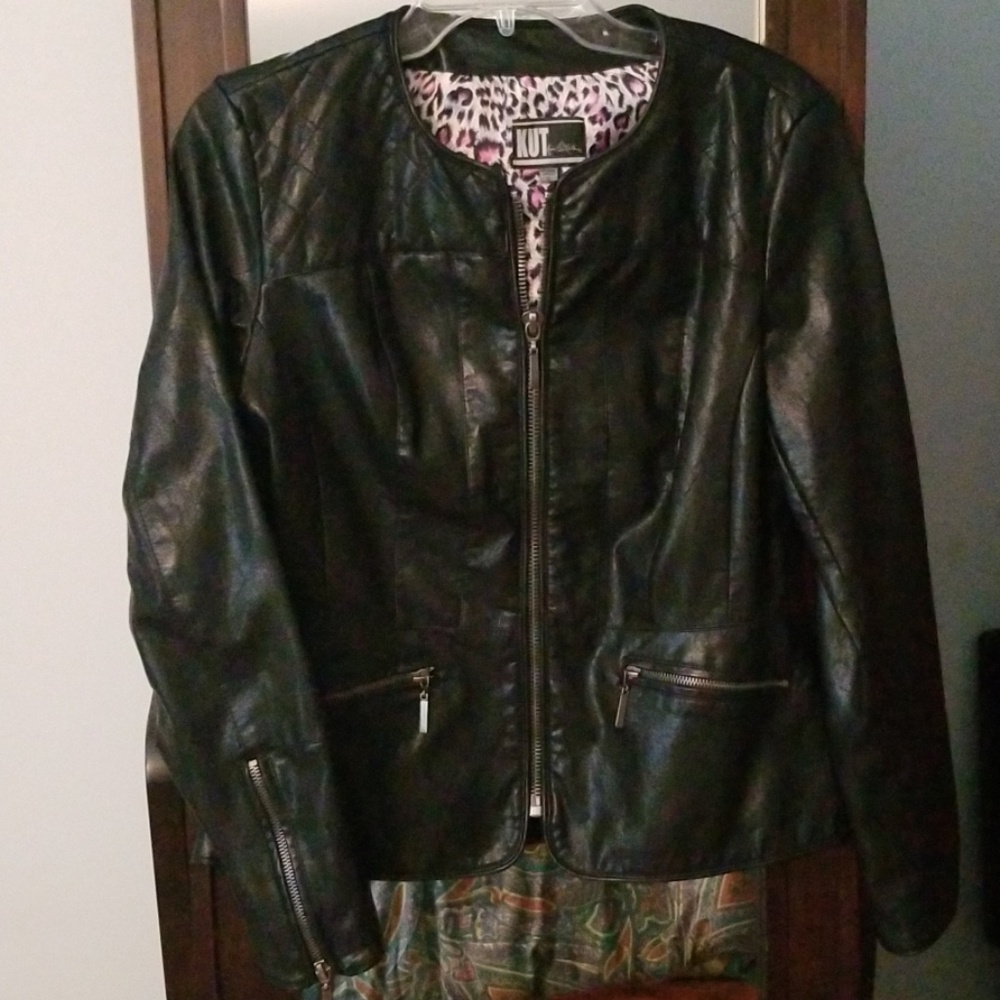 Kut From the Kloth Faux Leather Fitted jacket